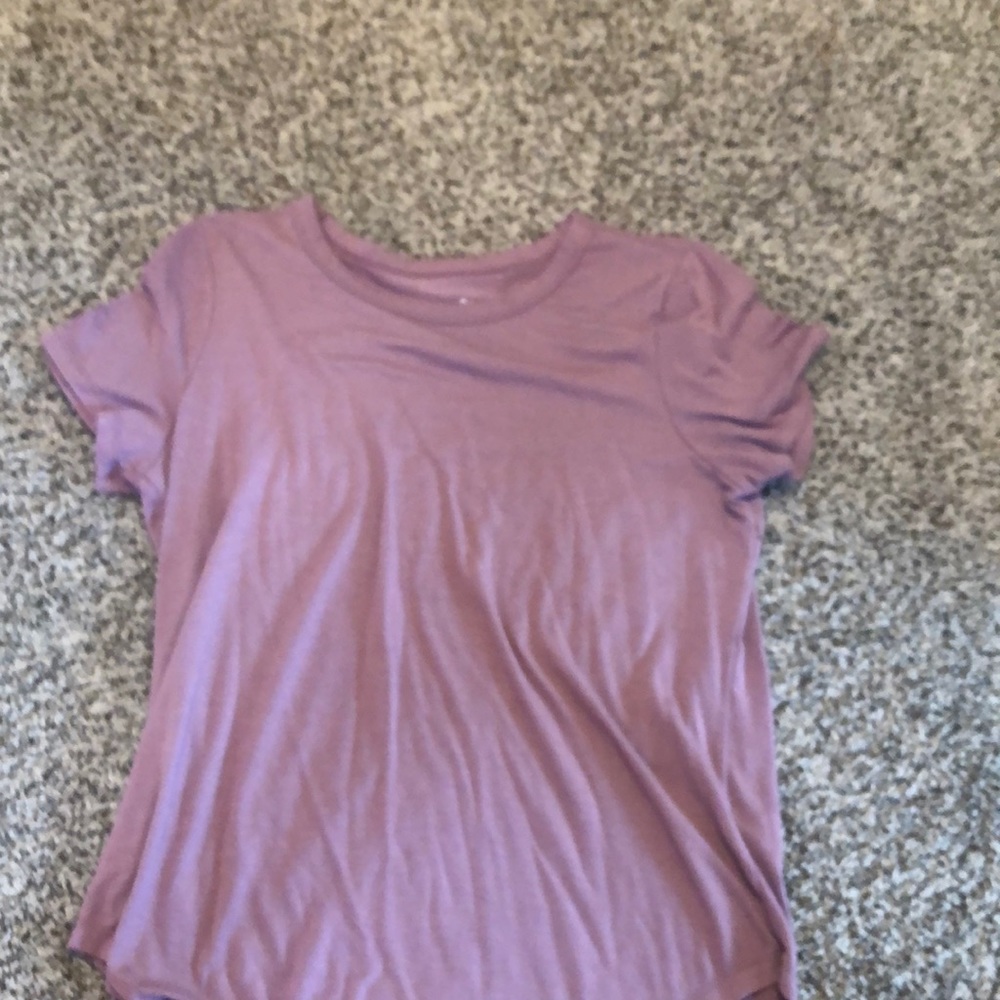 heather purple tee